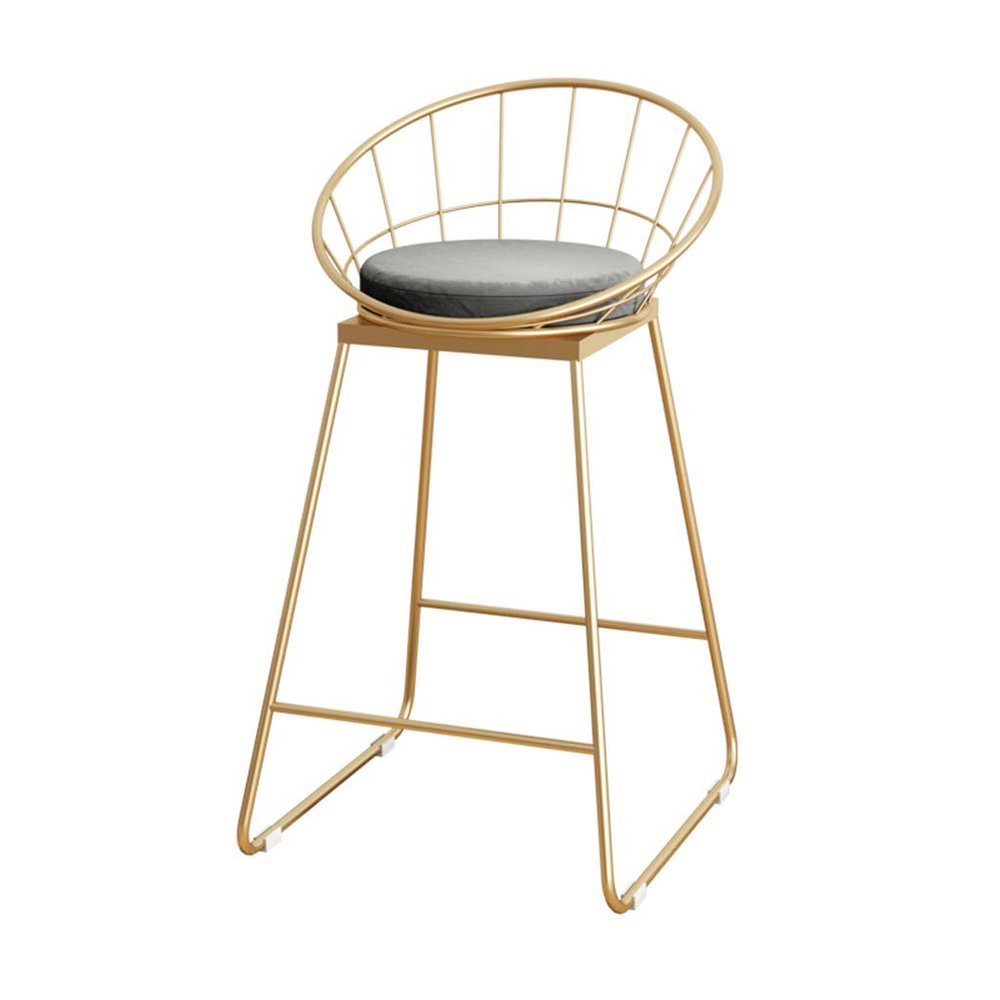 Barstools Breakfast Bar Stool Contemporary Counter Height Chair Ergonomic Backrest for Greenhouse Cafe Bistro Pub Dining Room Kitchen Furniture(Seat Height 45-75cm)