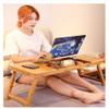 Tables HUAHUA Bamboo Laptop Desk - Adjustable Radiator, Ergonomic Desk, Lazy Folding Learning, Writing Desk (Color : Style3) view 2
