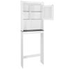 LEMY Over The Toilet Toilet Storage,White Wooden Bathroom Cabient,Suit for Laundry Room and Bathroom Storage view 4