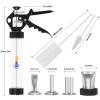 XINQIAO Beef Jerky Gun for Ground Meat, Plastic Jerky Cannon Comes with 4 Nozzles, 2 Brushes view 2