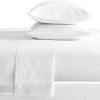 100% Egyptian Cotton Bed Sheets - 1000 Thread Count 4-Piece White Queen Sheets Set, Long Staple Cotton Bedding Sheets, Sateen Weave, Luxury Hotel Sheets, Fits Mattress Upto 18'' Deep Pocket view 2