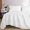 100% Egyptian Cotton Bed Sheets - 1000 Thread Count 4-Piece White Queen Sheets Set, Long Staple Cotton Bedding Sheets, Sateen Weave, Luxury Hotel Sheets, Fits Mattress Upto 18'' Deep Pocket view 3
