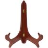Bard's Hinged Walnut MDF Wood Plate Stand, 14" H x 11" W x 8" D (For 13" - 17" Plates), Pack of 3 view 1