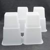 HomeRoots Adjustable Bed Furniture Risers, Heavy Duty Plastic 3", 5" or 8" White Risers for for Bed and Sofa - Set of 4 - Holds up to 1300LB view 2