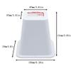 HomeRoots Adjustable Bed Furniture Risers, Heavy Duty Plastic 3", 5" or 8" White Risers for for Bed and Sofa - Set of 4 - Holds up to 1300LB view 3