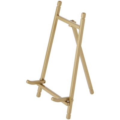 Bard's Satin Gold-toned Metal Easel, 7" H x 4.25" W x 4.5" D, Pack of 6