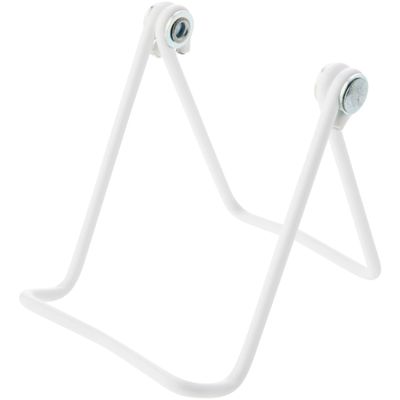 Bard's Adjustable Vinyl Covered White Wire Easel Stand, 3" H x 3" W x 3.25" D, Pack of 6