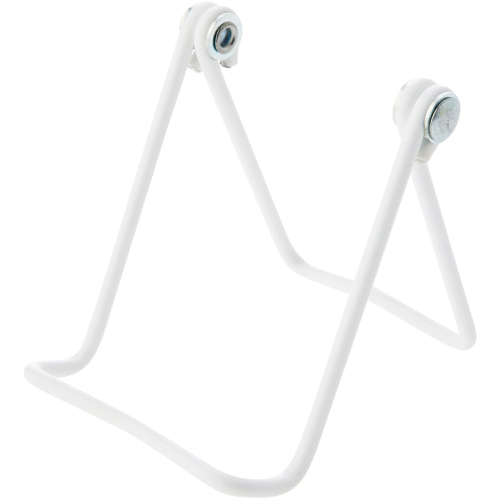 Bard's Adjustable Vinyl Covered White Wire Easel Stand, 3" H x 3" W x 3.25" D, Pack of 6