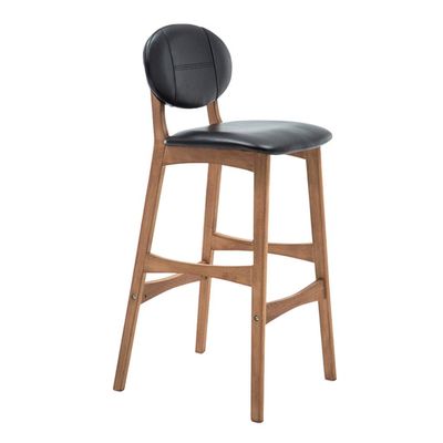 Breakfast Kitchen Counter Chair Bar Stool Modern Bar Chair Wood Legs Barstools High Stool Colour Selection for Kitchen | Pub | Caf Patio Dining Chair Max. Load 200kg
