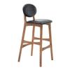 Breakfast Kitchen Counter Chair Bar Stool Modern Bar Chair Wood Legs Barstools High Stool Colour Selection for Kitchen | Pub | Caf Patio Dining Chair Max. Load 200kg view 1