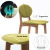 Breakfast Kitchen Counter Chair Bar Stool Modern Bar Chair Wood Legs Barstools High Stool Colour Selection for Kitchen | Pub | Caf Patio Dining Chair Max. Load 200kg view 4