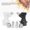 4PCS Lock Connector Keg Fittings Wine Beer Making Home Brewing Plastic Connector with Adapter Clamp view 2