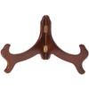 Bard's Hinged Walnut MDF Bowl Stand, 6.5" H x 10.625" W x 7.25" D (For 11" - 12" Bowls), Pack of 6 view 1