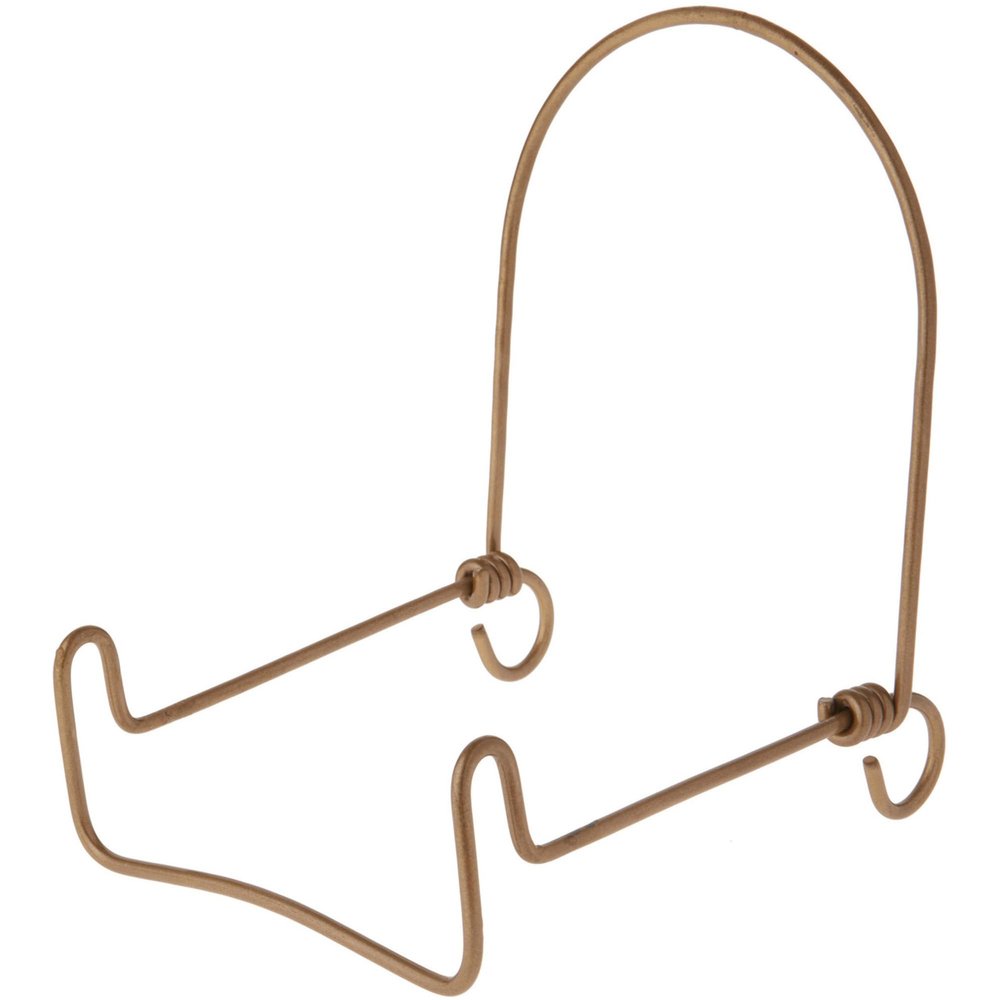 Bard's Adjustable Gold-toned Wire Easel Stand, 7" H x 6" W x 7" D, Pack of 5