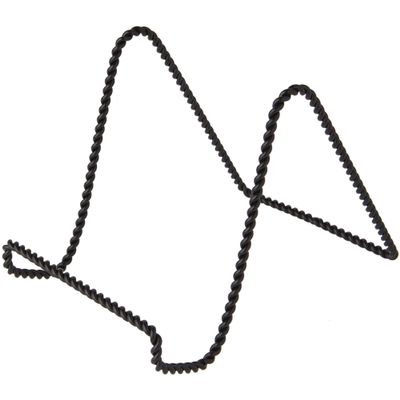Bard's Twisted Black Wire Easel Stand, 6" H x 5.5" W x 8" D, Pack of 2