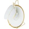 Bard's Twisted Gold-toned Cup and Saucer Stand, 6.5" H x 2.5" W x 3.25" D, Pack of 2 view 3