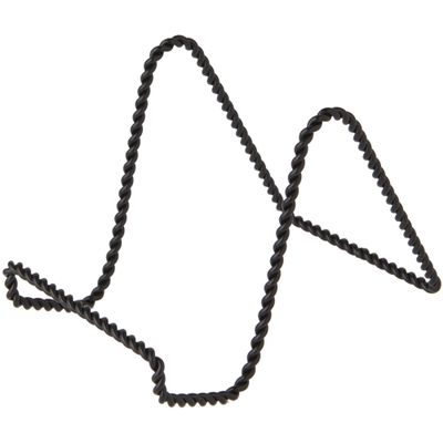 Bard's Twisted Black Wire Easel Stand, 4" H x 3.5" W x 5.5" D, Pack of 6