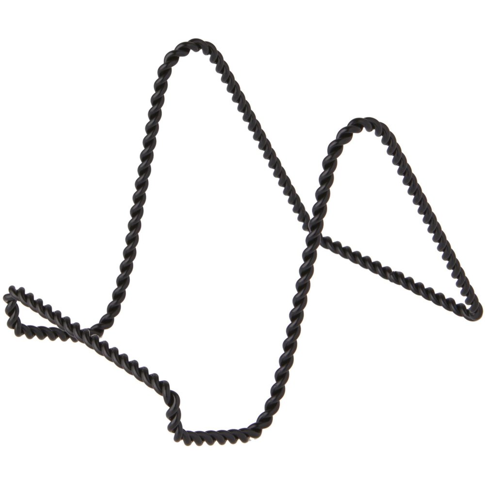 Bard's Twisted Black Wire Easel Stand, 4" H x 3.5" W x 5.5" D, Pack of 6