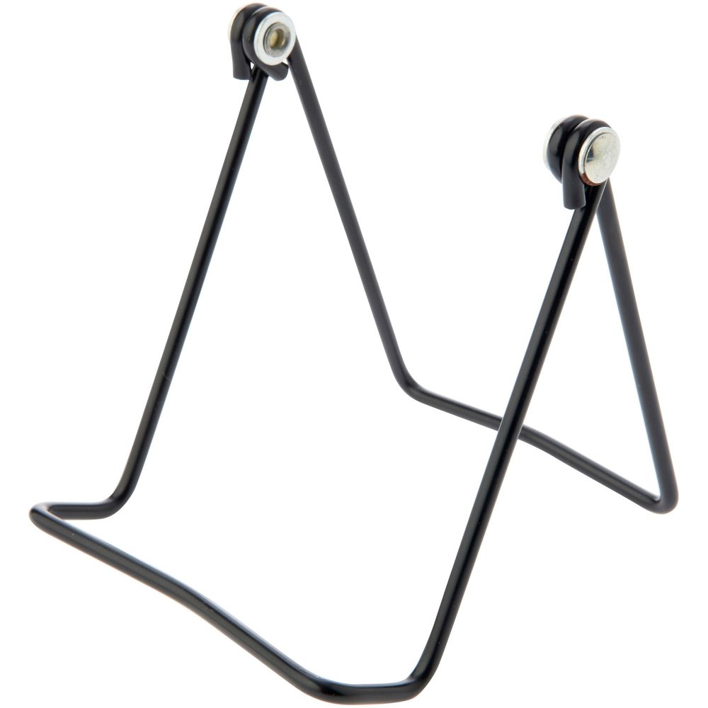 Bard's Vinyl Covered Black Wire Easel Stand, 4.5" H x 4" W x 4.75" D, Pack of 6