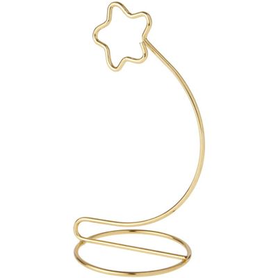 Bard's Star Gold-Toned Ornament Stand, 6" H x 3" W x 3" D, Pack of 6