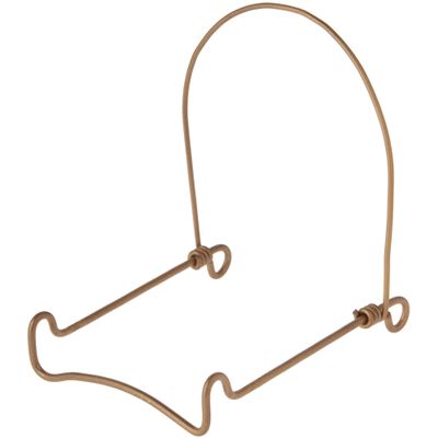Bard's Adjustable Gold-toned Wire Easel Stand, 4" H x 3.25" W x 4.5" D, Pack of 5