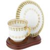 Bard's Demi-Tasse Walnut MDF Cup and Saucer Stand, 3.5" H x 3.5" W x 4.5" D, Pack of 3 view 2