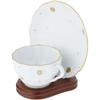 Bard's Demi-Tasse Walnut MDF Cup and Saucer Stand, 3.5" H x 3.5" W x 4.5" D, Pack of 3 view 3