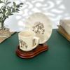 Bard's Demi-Tasse Walnut MDF Cup and Saucer Stand, 3.5" H x 3.5" W x 4.5" D, Pack of 3 view 4