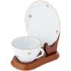 Bard's Elevated Saucer Walnut MDF Cup and Saucer Stand, 4" H x 4.25" W x 6" D, Pack of 3 view 3