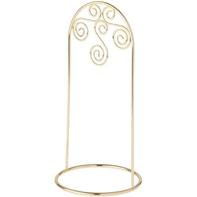 Bard's Arched Gold-Toned Ornament Stand, Small Scroll, 8" H x 3.75" W x 3.75" D, Pack of 6