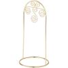 Bard's Arched Gold-Toned Ornament Stand, Small Scroll, 8" H x 3.75" W x 3.75" D, Pack of 6 view 1