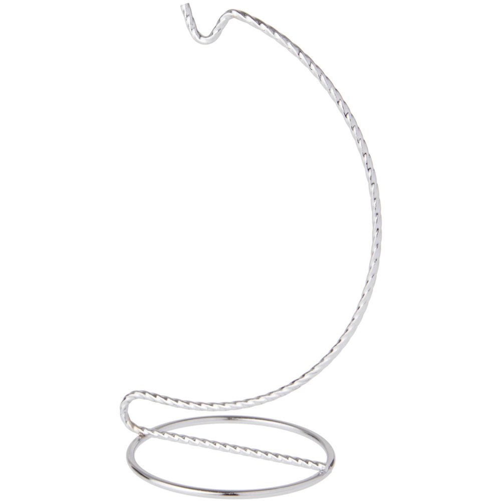 Bard's Twisted Silver Ornament Stand, 6" H x 2.625" W x 2.625" D, Pack of 6