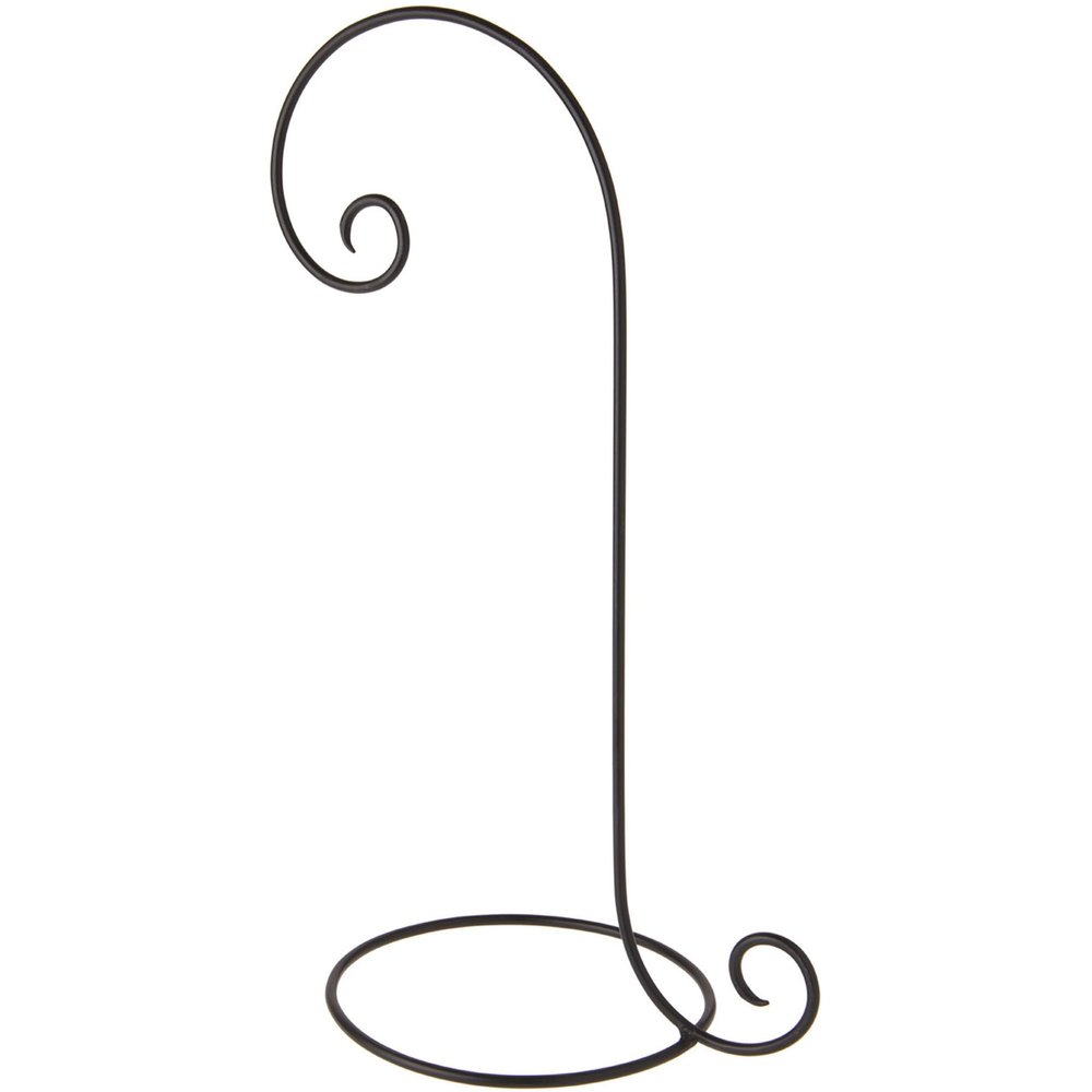 Bard's Wrought Iron Black Ornament Stand, 18" H x 7.5" W x 10.25" D, Pack of 3