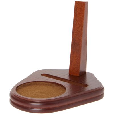 Bard's Walnut MDF Cup and Saucer Stand, 4.25" H x 4" W x 5" D, Pack of 3