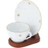 Bard's Walnut MDF Cup and Saucer Stand, 4.25" H x 4" W x 5" D, Pack of 3 view 2