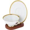 Bard's Walnut MDF Cup and Saucer Stand, 4.25" H x 4" W x 5" D, Pack of 3 view 3