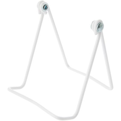 Bard's Vinyl Covered White Wire Easel Stand, 4.5" H x 4" W x 4.75" D, Pack of 6