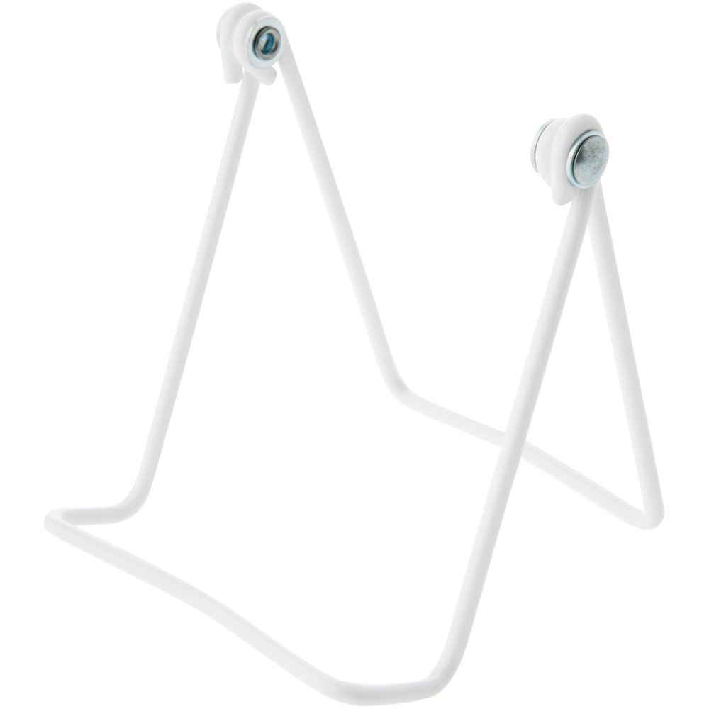 Bard's Vinyl Covered White Wire Easel Stand, 4.5" H x 4" W x 4.75" D, Pack of 6