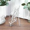 Bard's Satin Silver Metal Easel, 9" H x 5.25" W x 6" D, Pack of 3 view 3