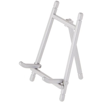 Bard's Satin Silver-toned Metal Easel, 5" H x 3.375" W x 3.5" D, Pack of 3
