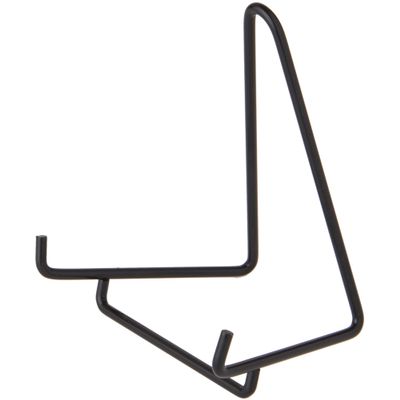 Bard's Black Wire Easel Stand, 4" H x 3.5" W x 3" D, Pack of 6