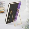 Bard's Folding Gold Wire Easel Stand, 6" H x 4.25" W x 6.25" D, Pack of 3 view 3