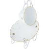 Bard's Scroll Twisted Silver Cup and Saucer Stand, 7" H x 2.5" W x 4.25" D, Pack of 3 view 2