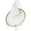 Bard's Scroll Twisted Silver Cup and Saucer Stand, 7" H x 2.5" W x 4.25" D, Pack of 3 view 4
