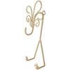 Bard's Twisted Gold-toned Wall Mountable Cup and Saucer Hanger, Shell and Fleur de Lis, 9.75" H x 4" W x 3" D, Pack of 2 view 1