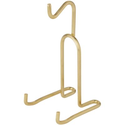 Bard's Demi-tasse Gold-toned Cup and Saucer Stand, 5.5" H x 2.75" W x 3.25" D (For 2-3 Fluid Ounce Espresso Cups), Pack of 3