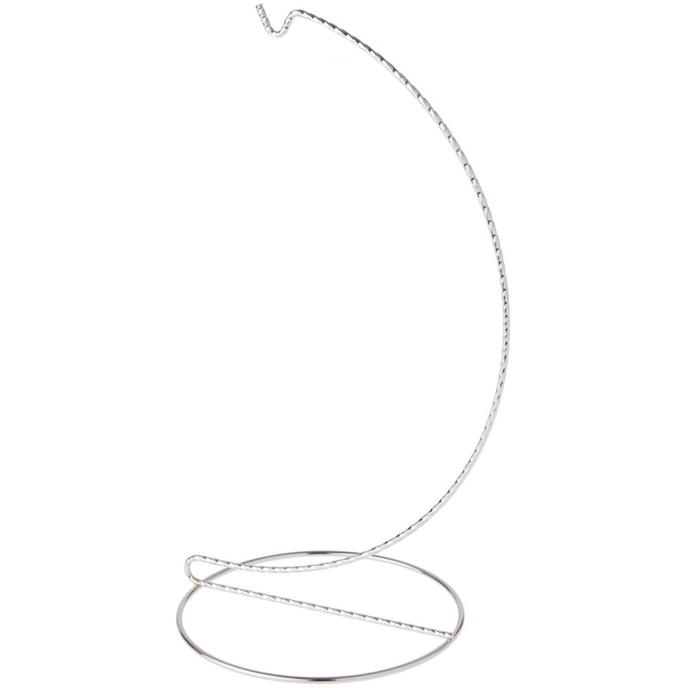 Bard's Twisted Silver Ornament Stand, 11" H x 5.125" W x 5.125" D, Pack of 2