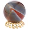 Bard's Gold-toned Egg Stand/Holder, Leaf Motif, 1.125" Diameter, Pack of 6 view 3