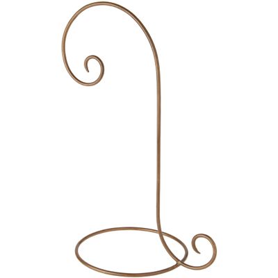 Bard's Gold-Toned Wrought Iron Ornament Stand, 16" H x 7.5" W x 10" D, Pack of 5