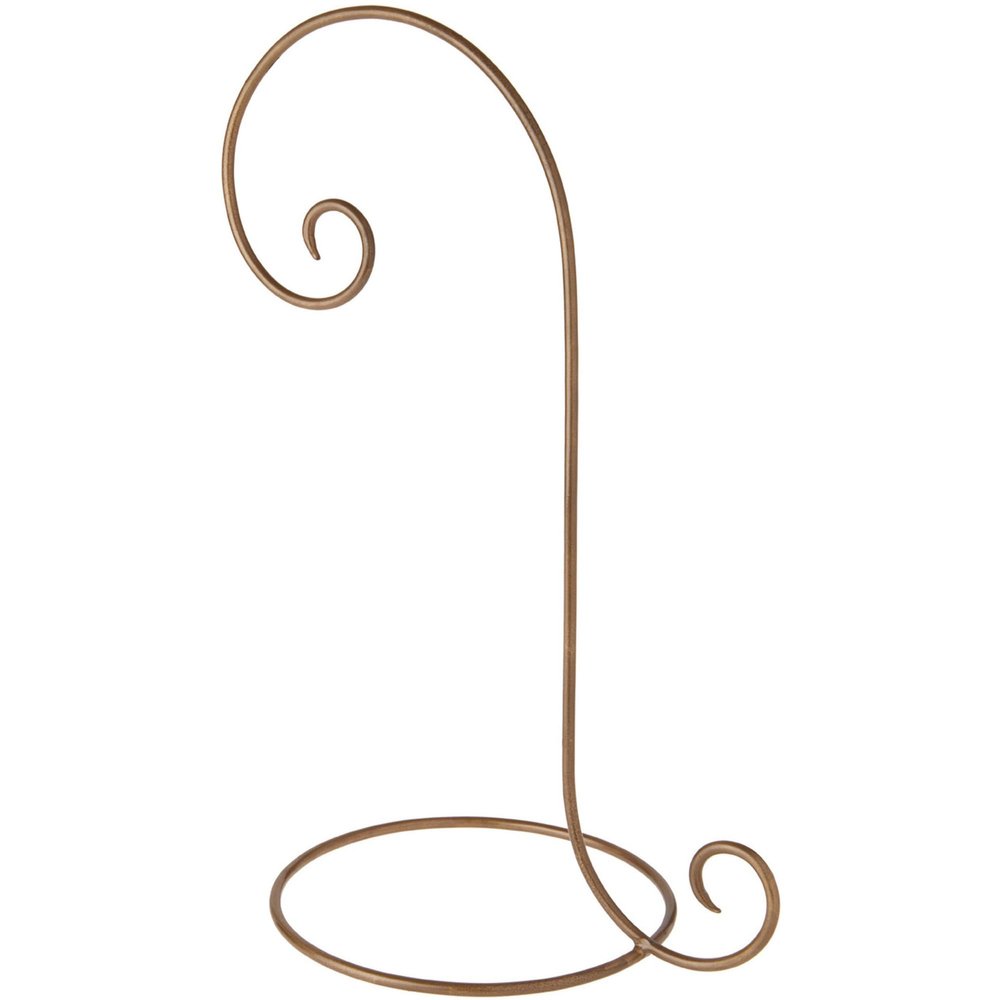 Bard's Gold-Toned Wrought Iron Ornament Stand, 16" H x 7.5" W x 10" D, Pack of 5